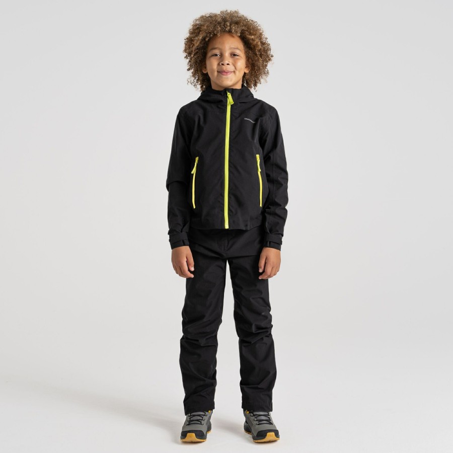 Kids Craghoppers Waterproof Jackets | Kid'S Zephyr Waterproof Suit - Black