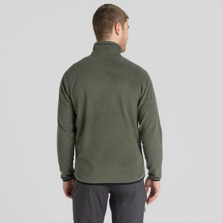 Mens Craghoppers Full Zip Fleece | Men'S Corey Plus Full Zip Fleece - Woodland Green