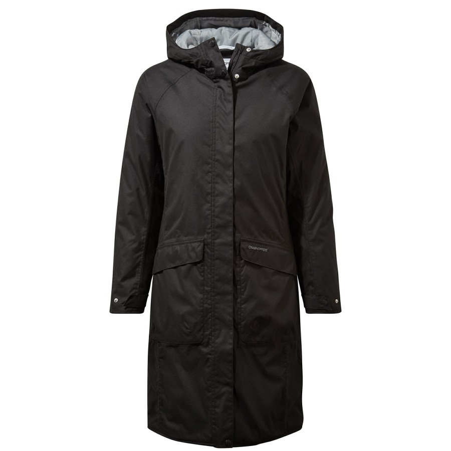 Womens Craghoppers Waterproof Jackets | Women'S Caithness Waterproof Jacket - Black