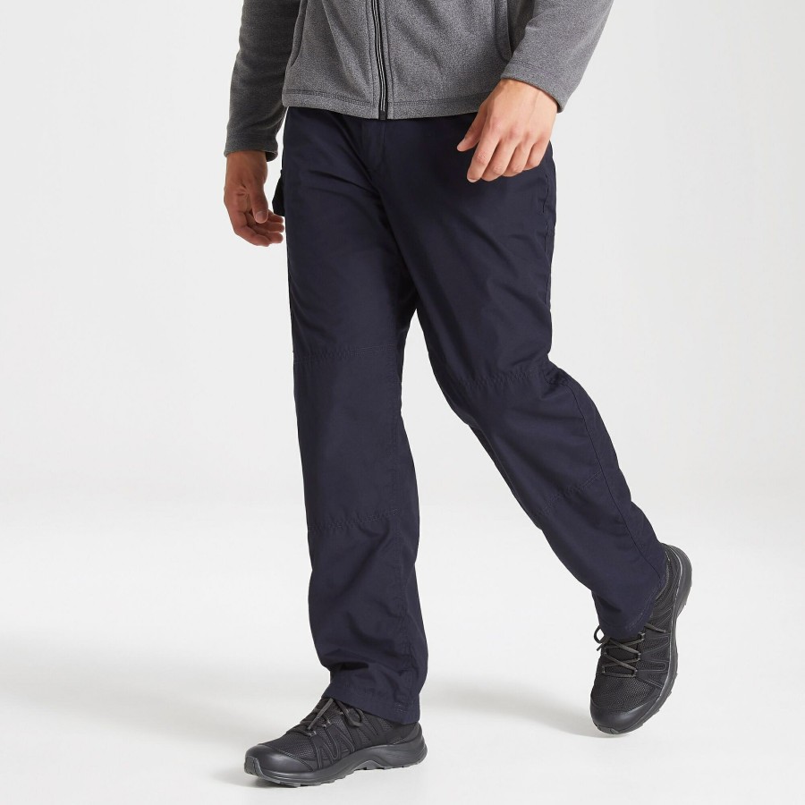 Mens Craghoppers Walking Trousers | Men'S Kiwi Winter Lined Trousers - Dark Navy