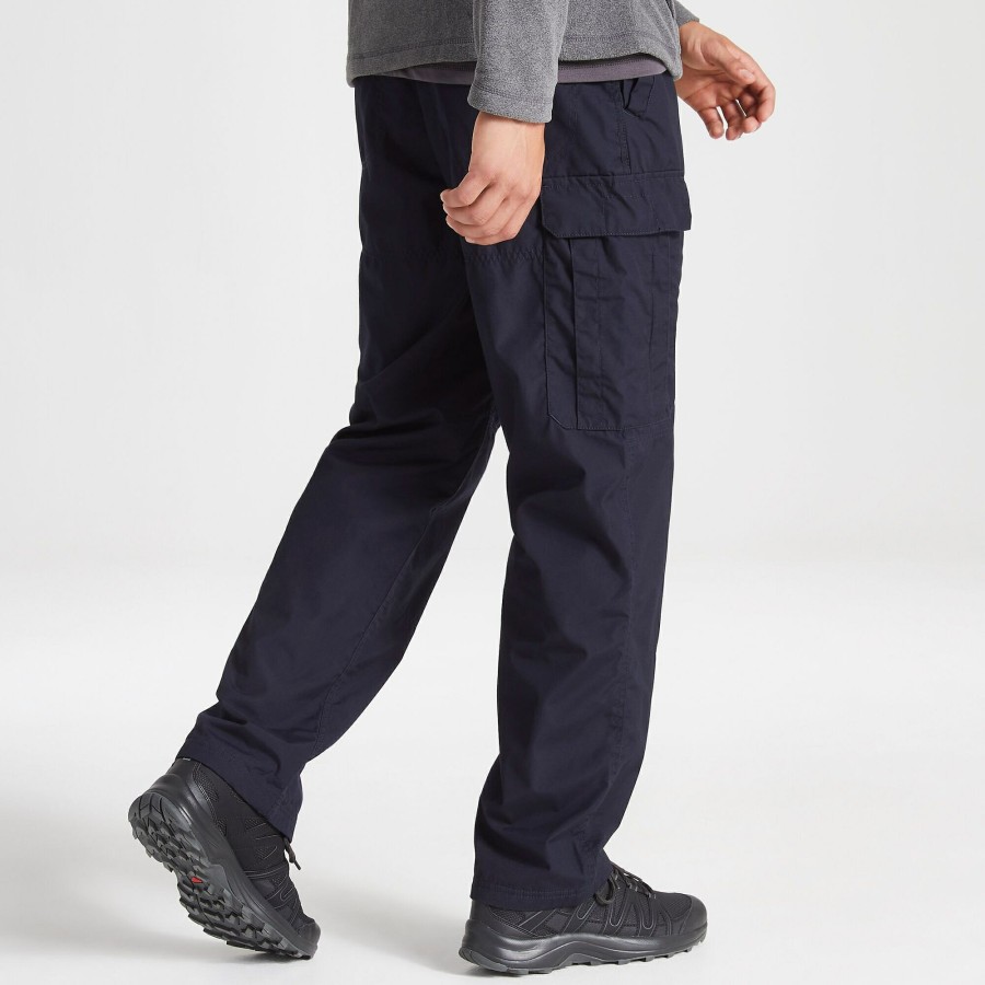 Mens Craghoppers Walking Trousers | Men'S Kiwi Winter Lined Trousers - Dark Navy