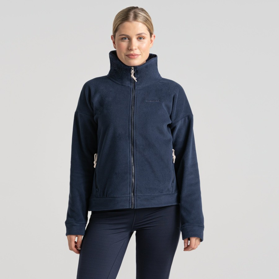 Womens Craghoppers Full Zip Fleece | Women'S Polartec Caprice Full Zip Fleece - Blue Navy