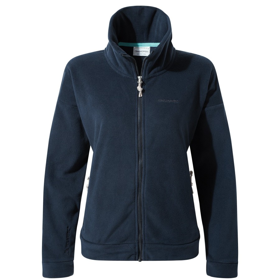 Womens Craghoppers Full Zip Fleece | Women'S Polartec Caprice Full Zip Fleece - Blue Navy