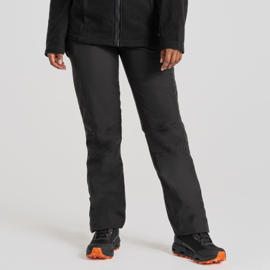 Womens Craghoppers Waterproof Trousers | Women'S Aysgarth Ii Thermo Waterproof Trousers - Black