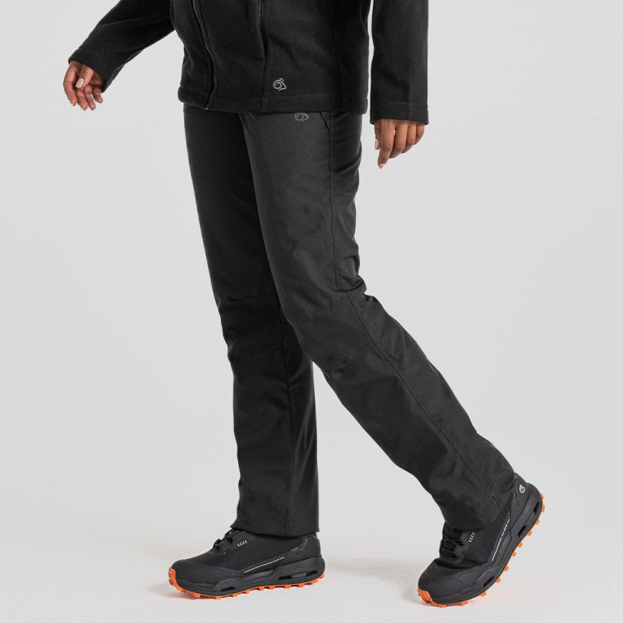 Womens Craghoppers Waterproof Trousers | Women'S Aysgarth Ii Thermo Waterproof Trousers - Black