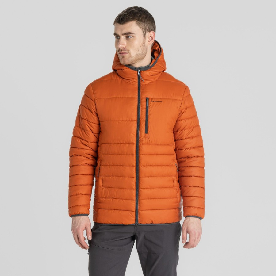 Mens Craghoppers Insulated Jackets | Men'S Compresslite Viii Hooded Jacket - Potters Clay