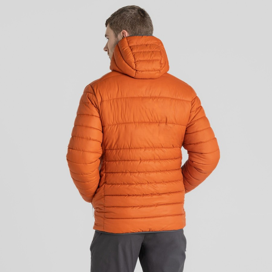 Mens Craghoppers Insulated Jackets | Men'S Compresslite Viii Hooded Jacket - Potters Clay