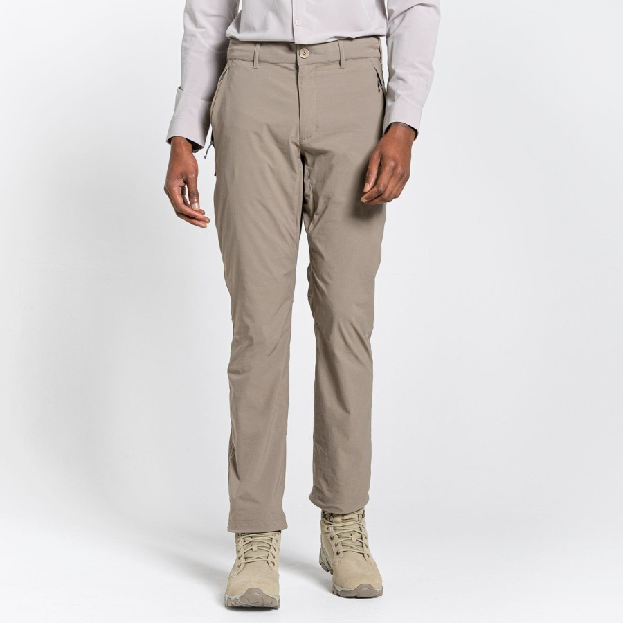 Mens Craghoppers Walking Trousers | Men'S Nosilife Pro Ii Trousers - Pebble