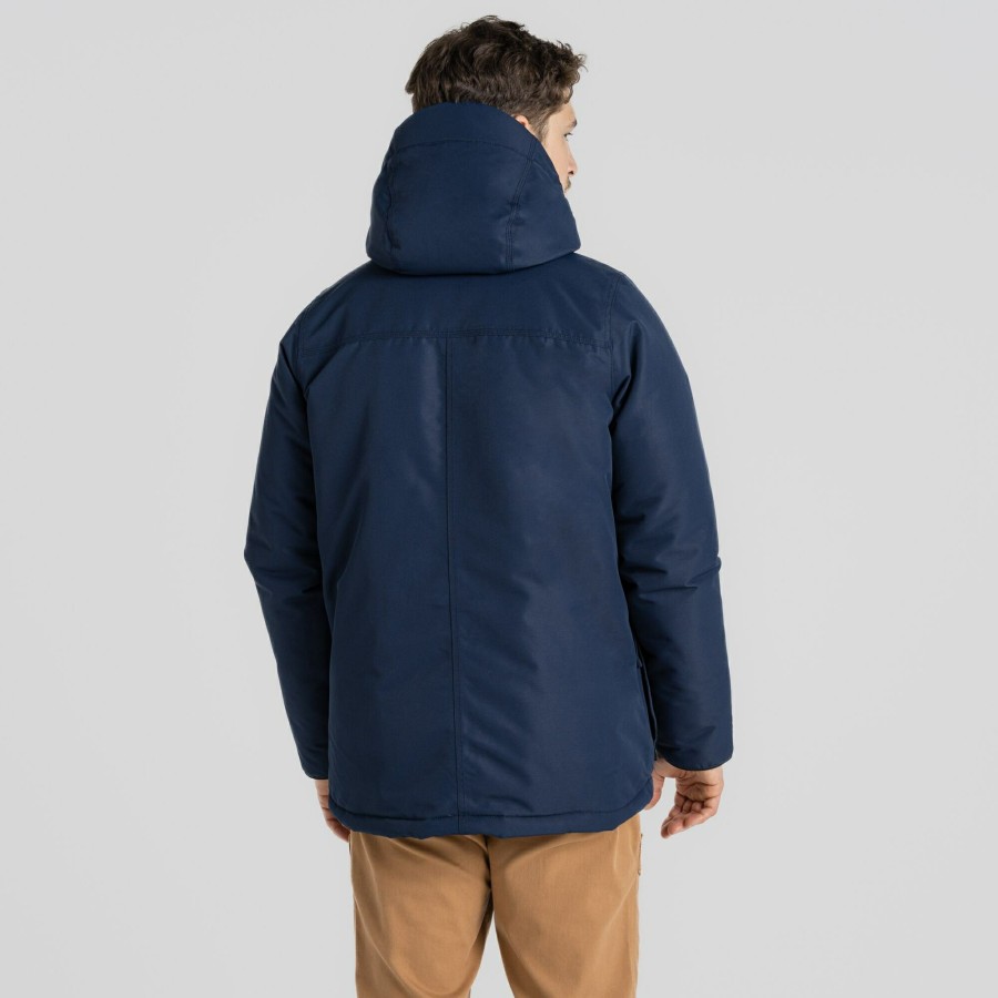 Mens Craghoppers Insulated Jackets | Men'S Howth Waterproof Jacket - Blue Navy