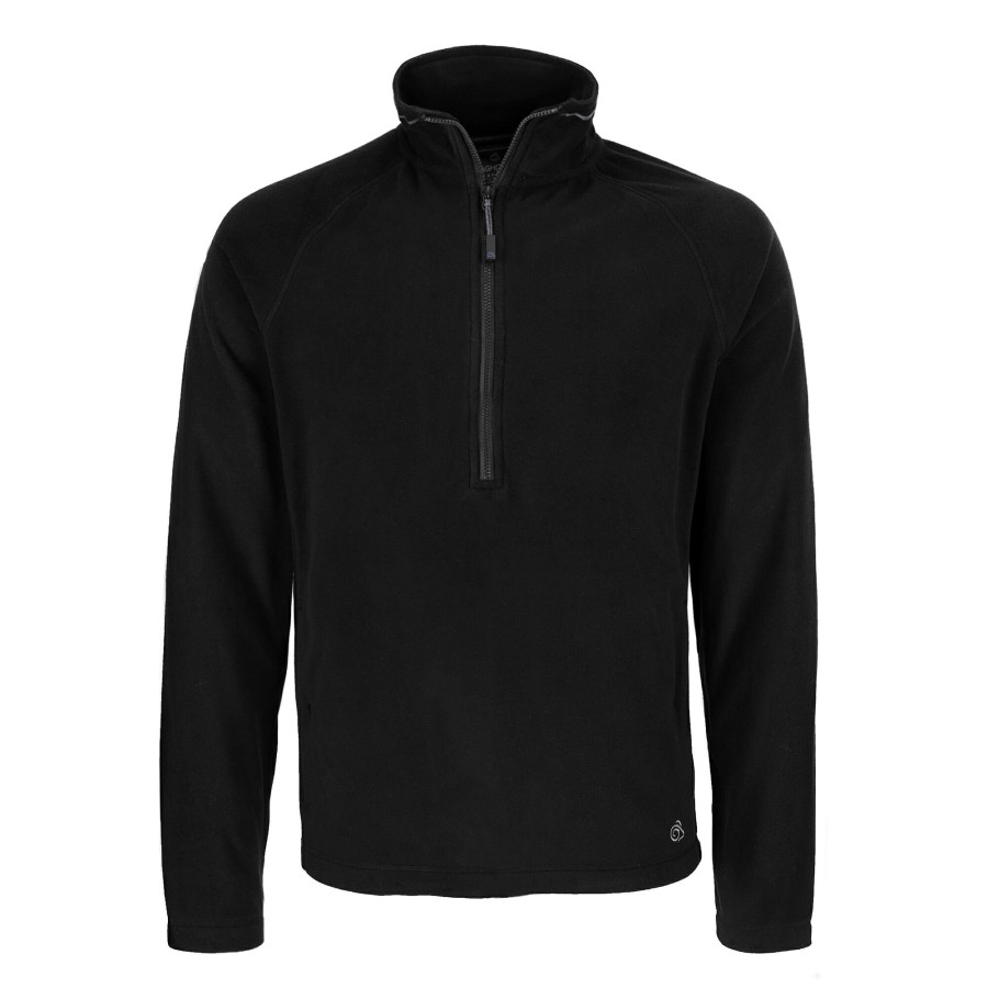 Womens Craghoppers Half Zip Fleece | Expert Corey 200 Fleece Half Zip Fleece - Black