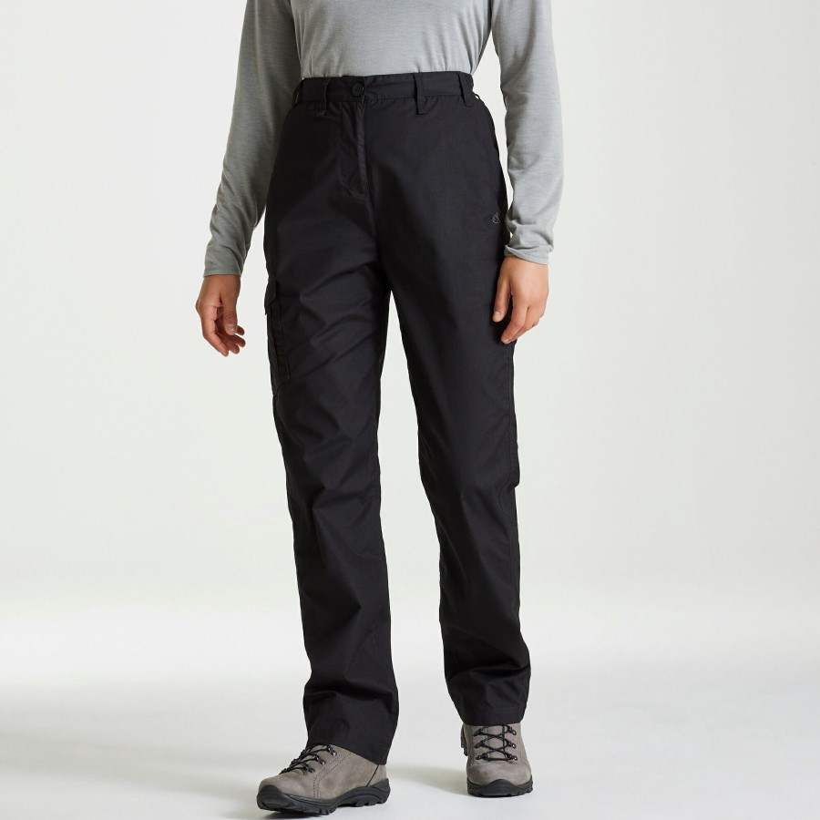 Womens Craghoppers Walking Trousers | Expert Womens Kiwi Trousers - Black