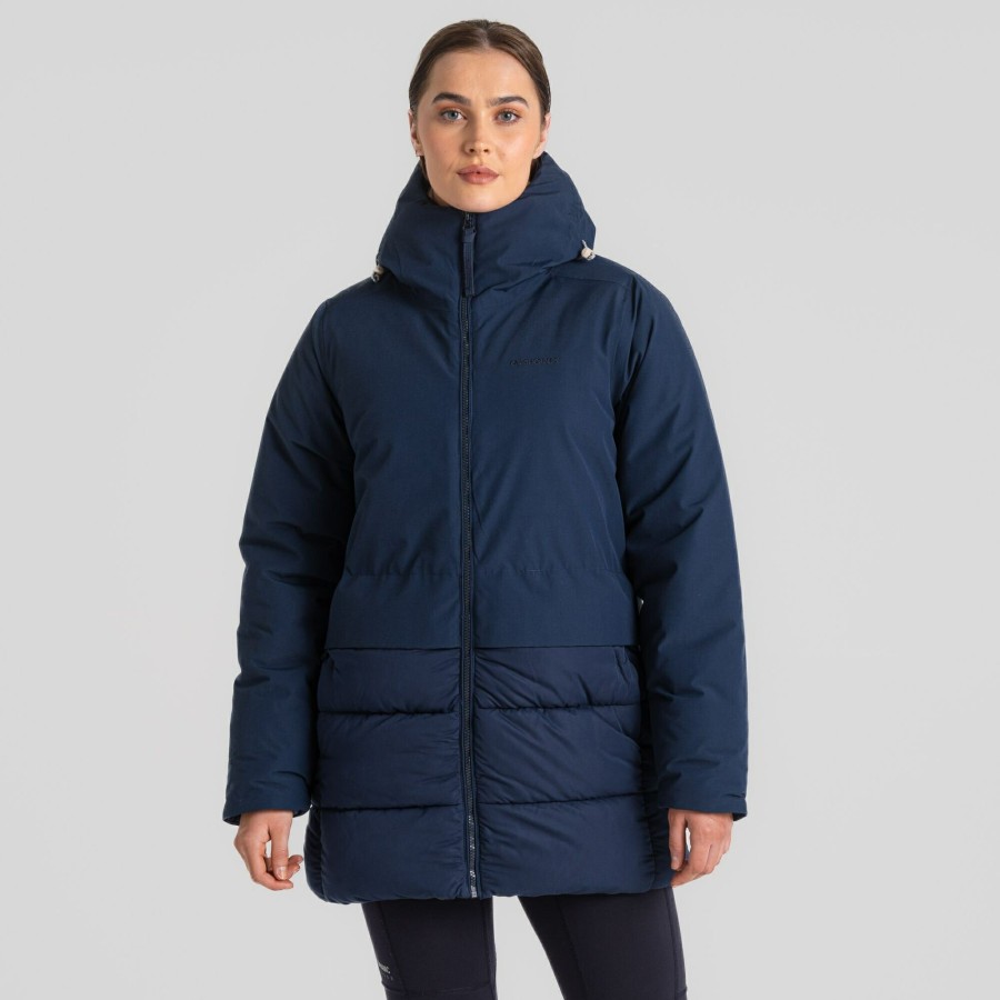 Womens Craghoppers Insulated Jackets | Women'S Miread Waterproof Jacket - Blue Navy / Blue Navy Marl