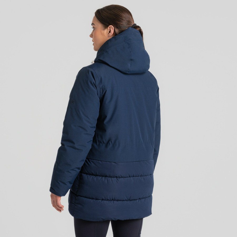 Womens Craghoppers Insulated Jackets | Women'S Miread Waterproof Jacket - Blue Navy / Blue Navy Marl