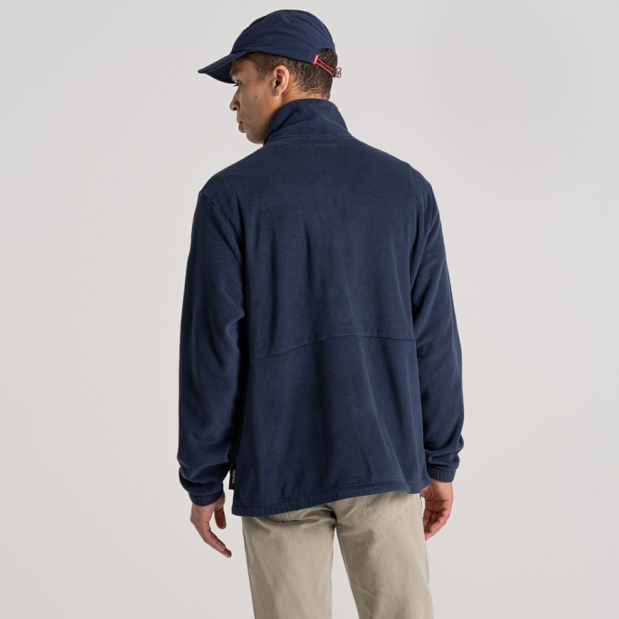 Mens Craghoppers Full Zip Fleece | Men'S Polartec Argo Full Zip Fleece - Blue Navy