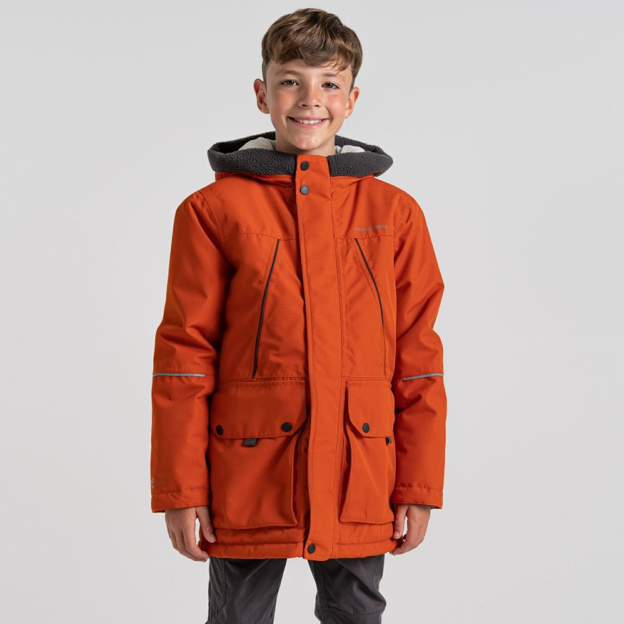 Kids Craghoppers Insulated Jackets | Kid'S Akito Insulated Jacket - Potters Clay