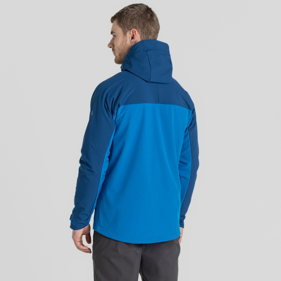 Mens Craghoppers Insulated Jackets | Men'S Tripp Hooded Jacket - Titan Blue / Dark Titan Blue