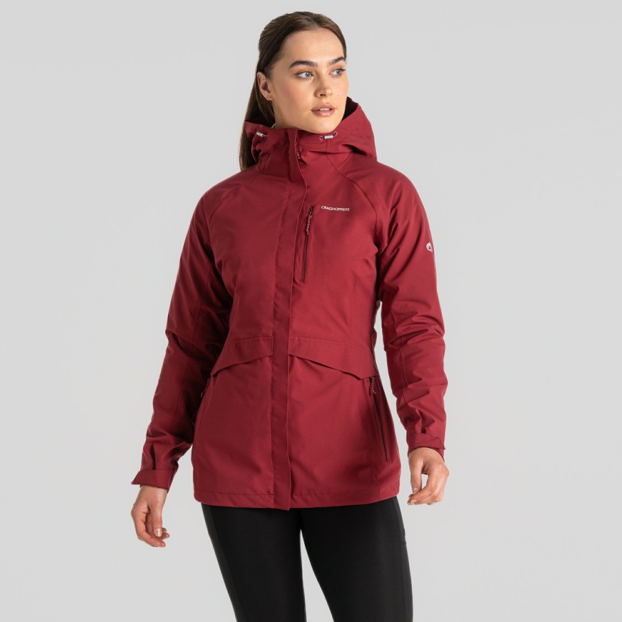 Womens Craghoppers Waterproof Jackets | Women'S Caldbeck Stretch Waterproof Jacket- Mulberry Jam