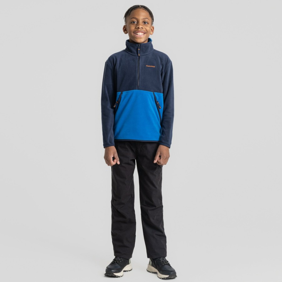 Kids Craghoppers Walking Trousers | Kid'S Kiwi Ii Winter Lined Cargo Trouser - Black