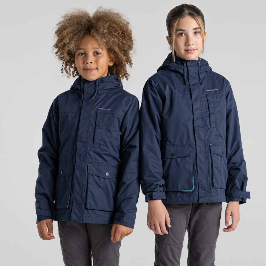 Kids Craghoppers Waterproof Jackets | Kid'S Roscoe Waterproof Jacket - Blue Navy