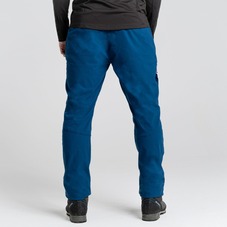 Mens Craghoppers Walking Trousers | Men'S Nosilife Pro Active Trousers - Poseidon Blue