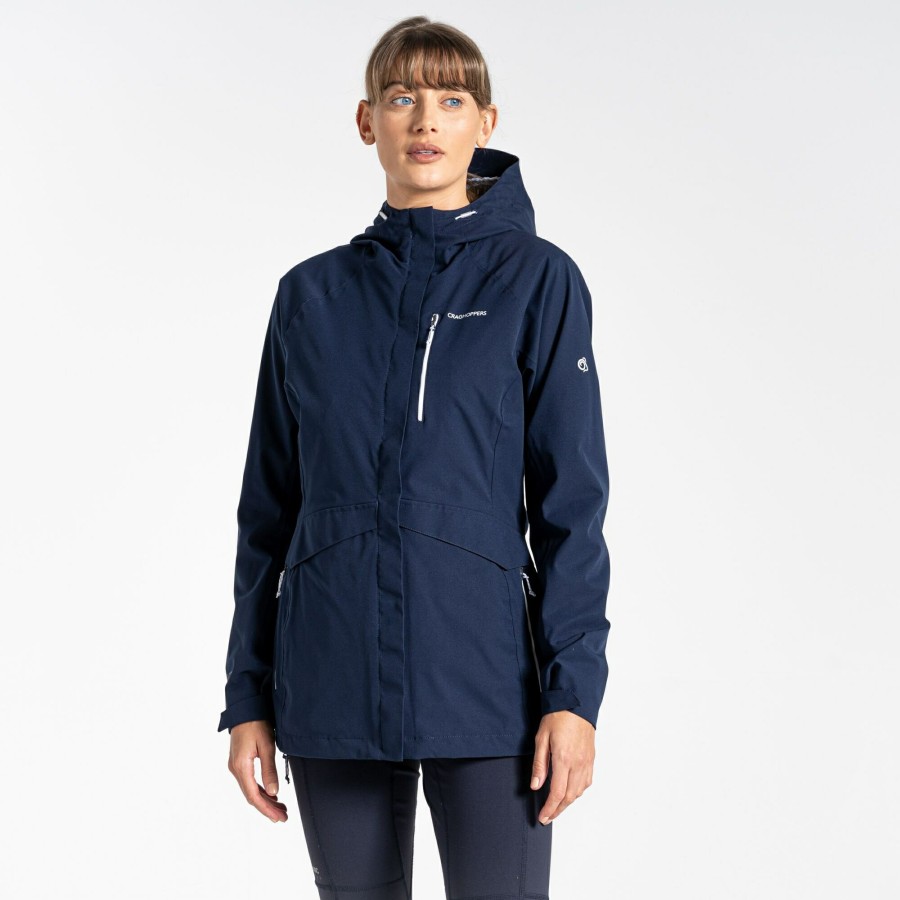 Womens Craghoppers Waterproof Jackets | Women'S Caldbeck Stretch Waterproof Jacket- Blue Navy