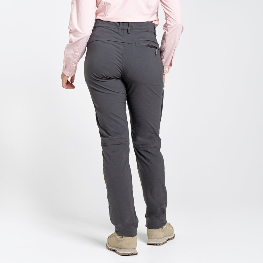 Womens Craghoppers Walking Trousers | Women'S Nosilife Pro Ii Trousers - Charcoal