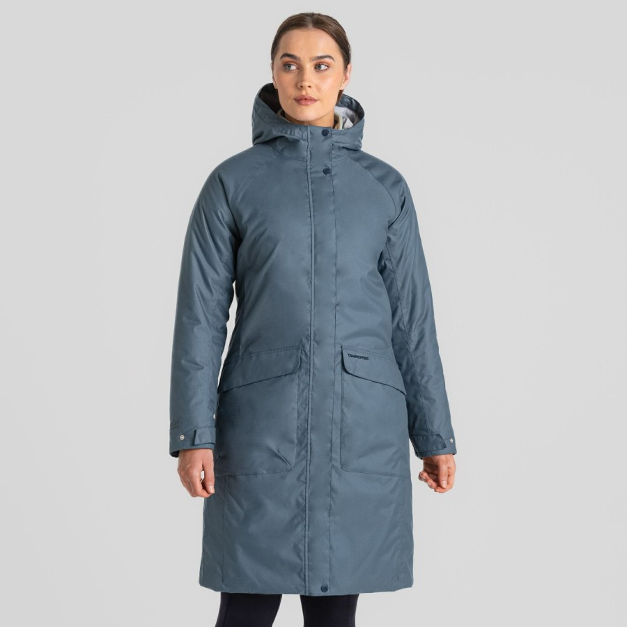 Womens Craghoppers Insulated Jackets | Women'S Caithness Waterproof Jacket - Winter Sky