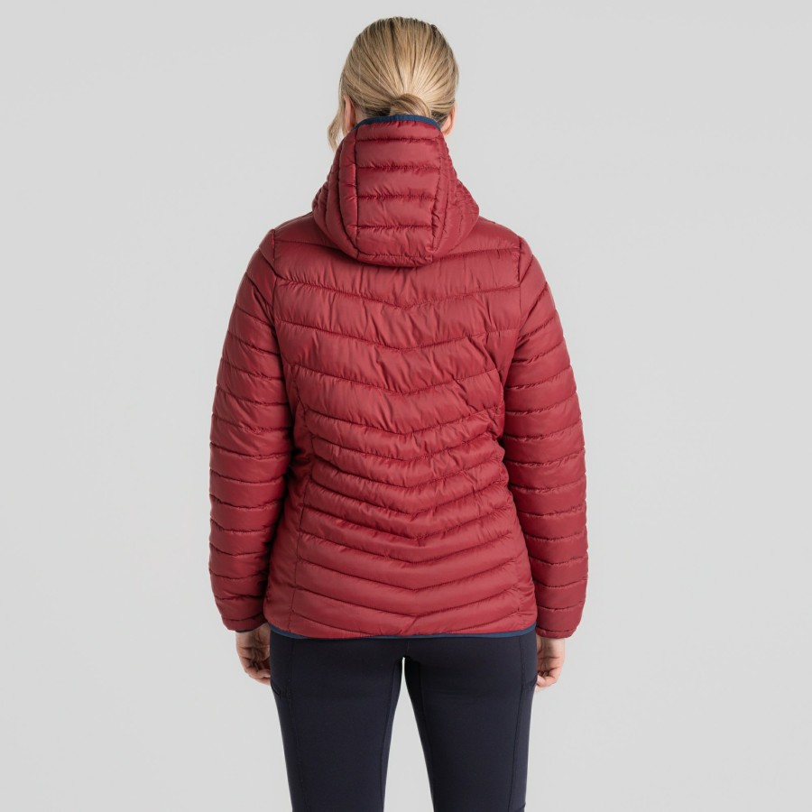 Womens Craghoppers Insulated Jackets | Women'S Compresslite Viii Hooded Jacket - Mulberry Jam