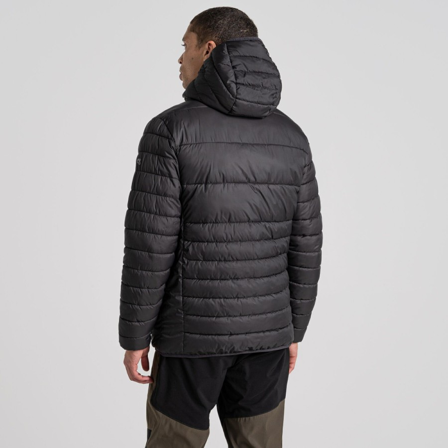 Mens Craghoppers Insulated Jackets | Men'S Compresslite Viii Hooded Jacket - Black