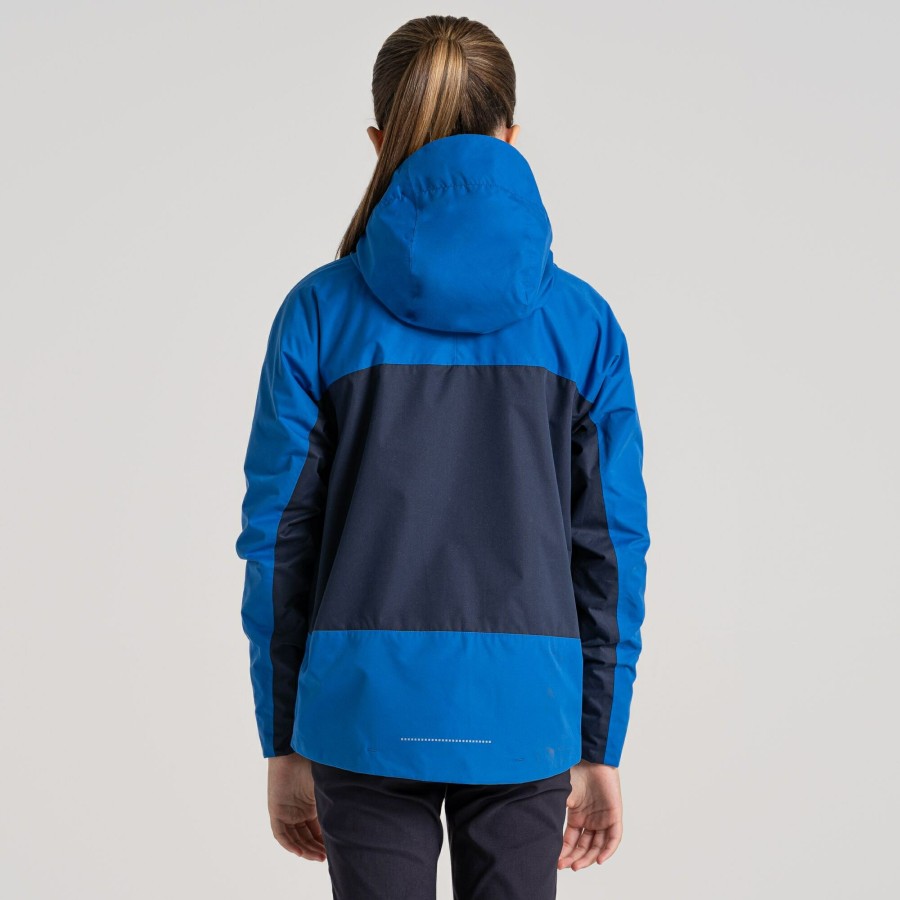 Kids Craghoppers Waterproof Jackets | Kid'S Tobin Waterproof Jacket - Bolt Blue / Blue Navy