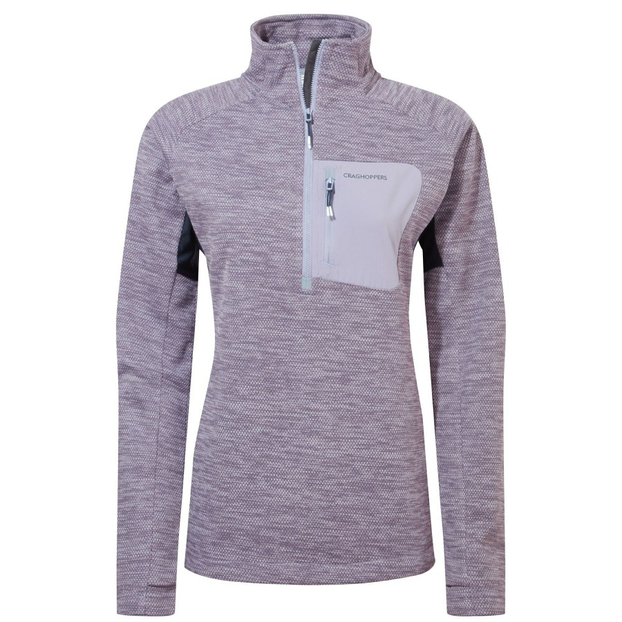 Womens Craghoppers Half Zip Fleece | Women'S Trina Half Zip Fleece - Purple Haze