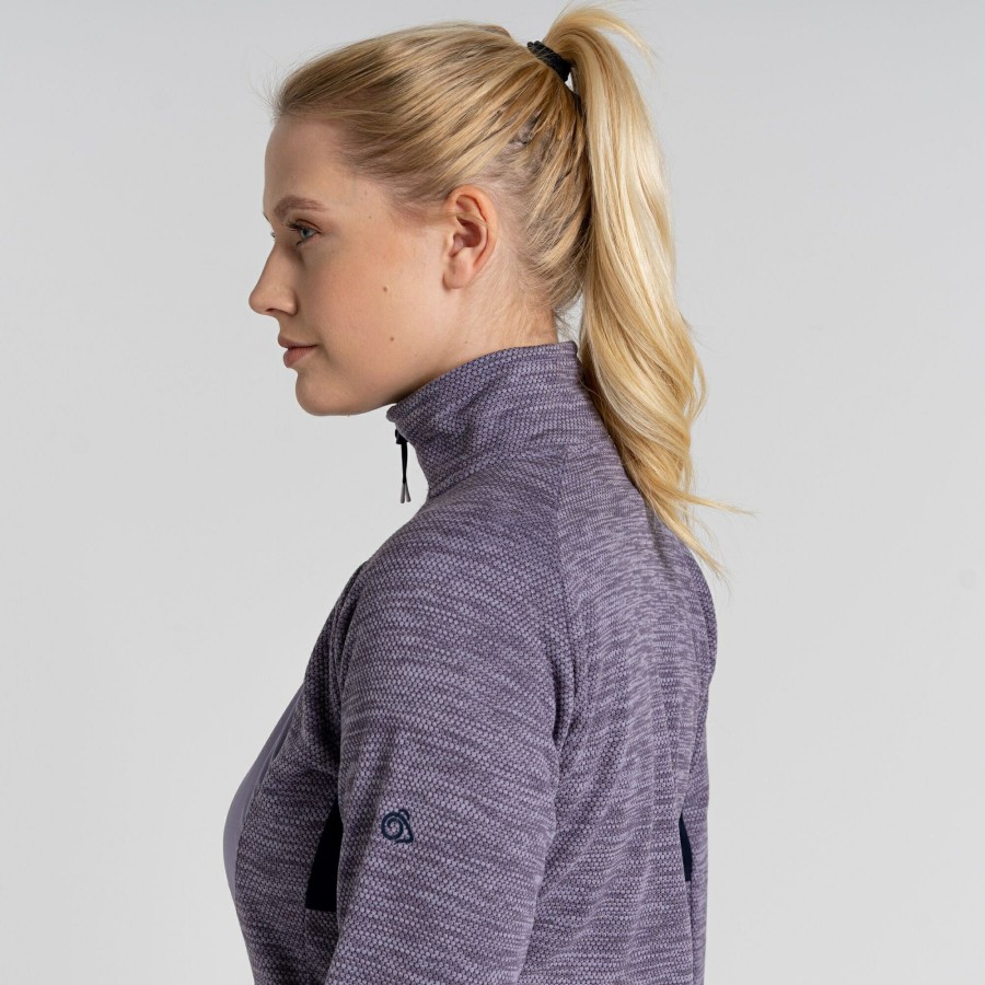 Womens Craghoppers Half Zip Fleece | Women'S Trina Half Zip Fleece - Purple Haze