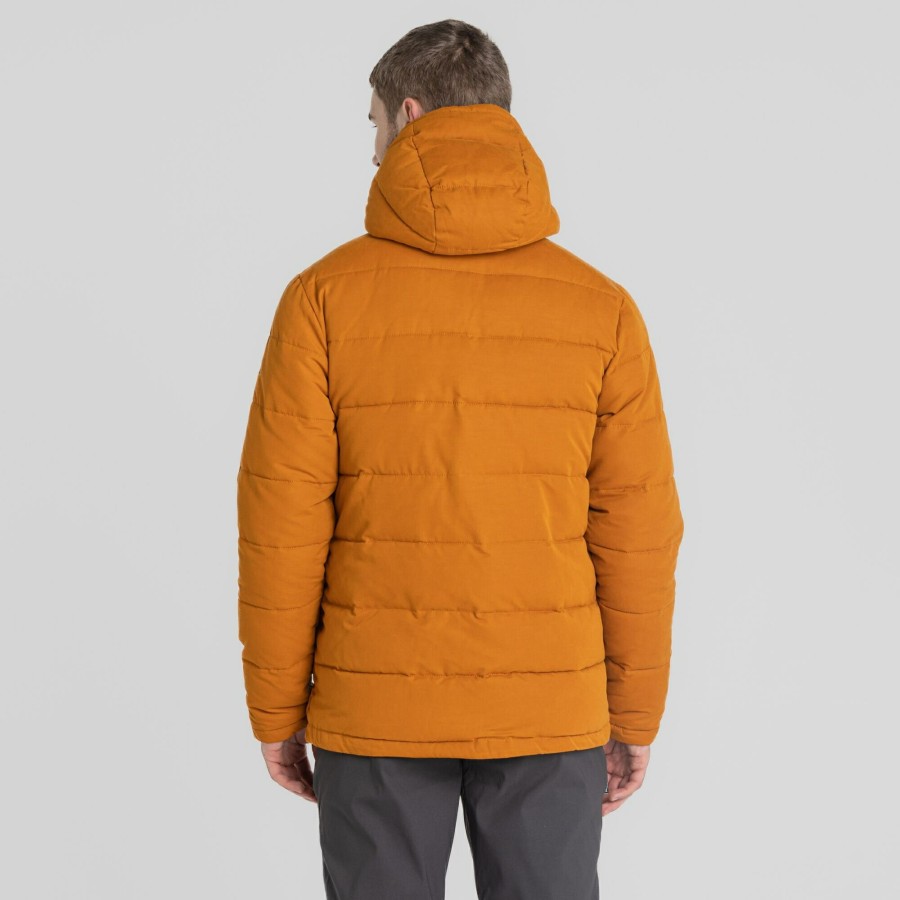 Mens Craghoppers Insulated Jackets | Men'S Insulated Trillick Downhike Hooded Jacket - Pumpkin Spice