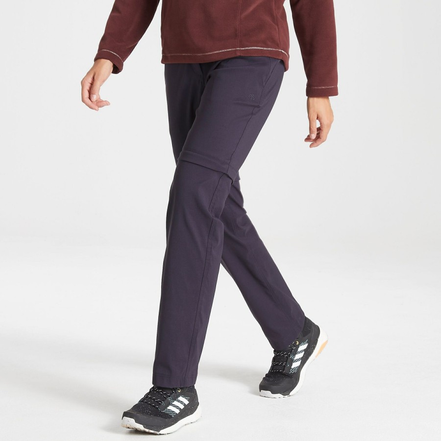 Womens Craghoppers Zip Off Trousers | Women'S Kiwi Pro Ii Convertible Trousers - Dark Navy