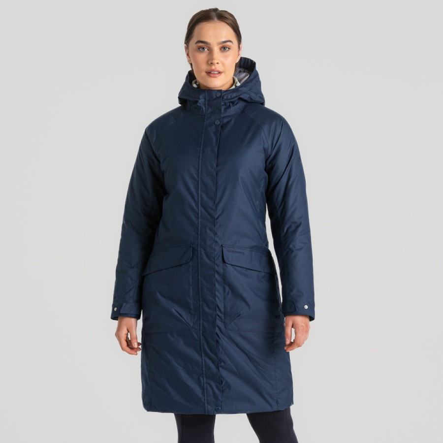 Womens Craghoppers Insulated Jackets | Women'S Caithness Waterproof Jacket - Blue Navy