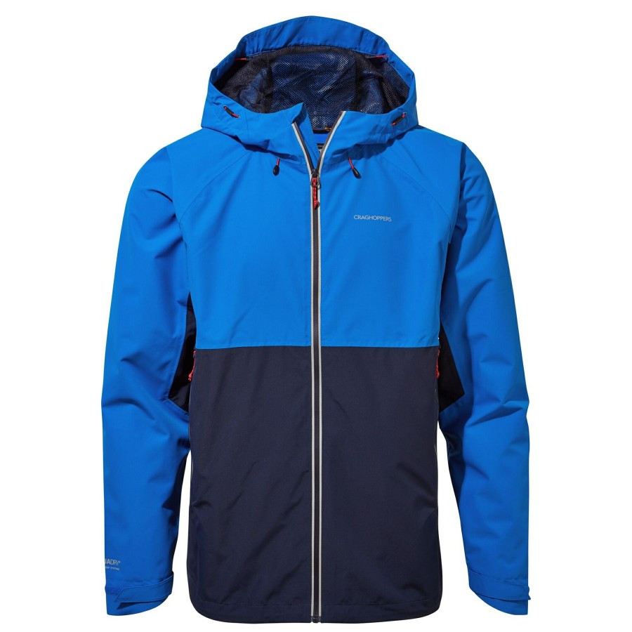 Mens Craghoppers Waterproof Jackets | Men'S Atlas Waterproof Jacket - Falls Blue / Blue Navy