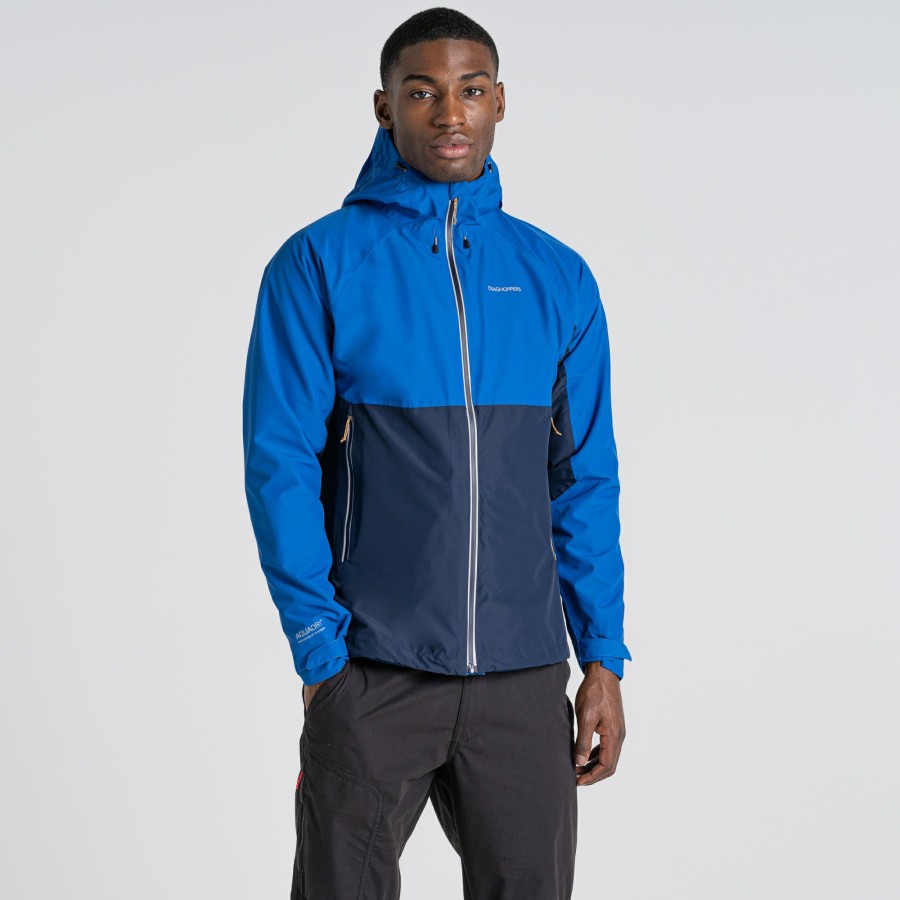 Mens Craghoppers Waterproof Jackets | Men'S Atlas Waterproof Jacket - Bolt Blue / Blue Navy