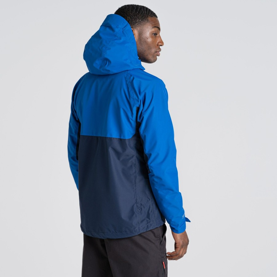 Mens Craghoppers Waterproof Jackets | Men'S Atlas Waterproof Jacket - Bolt Blue / Blue Navy