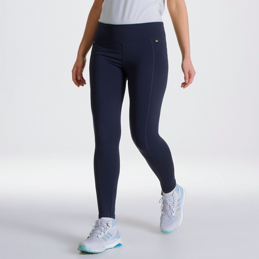 Womens Craghoppers Walking Trousers | Women'S Velocity Leggings - Blue Navy