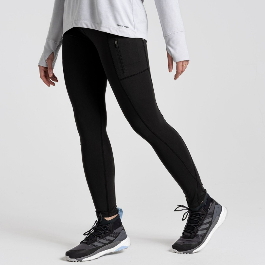 Womens Craghoppers Walking Trousers | Women'S Kiwi Pro Leggings - Black