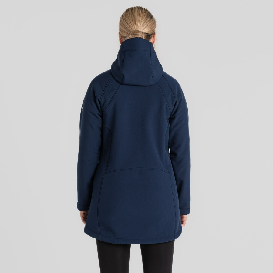 Womens Craghoppers Softshell Jackets | Women'S Gwen Hooded Jacket - Blue Navy