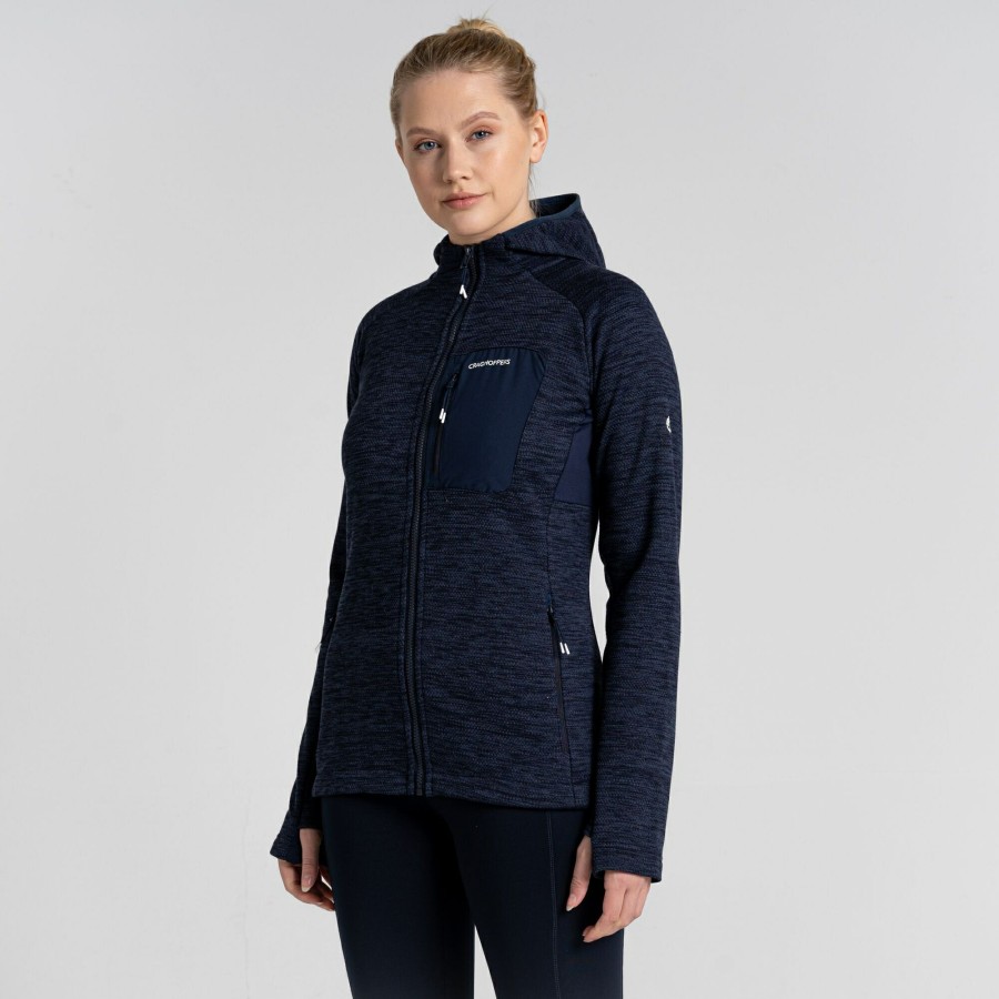 Womens Craghoppers Sweatshirts | Women'S Trina Hooded Jacket - Blue Navy