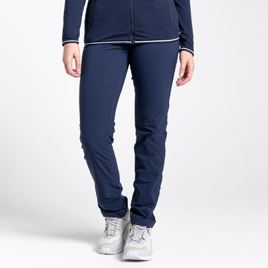 Womens Craghoppers Walking Trousers | Women'S Nosilife Pro Active Trousers - Blue Navy