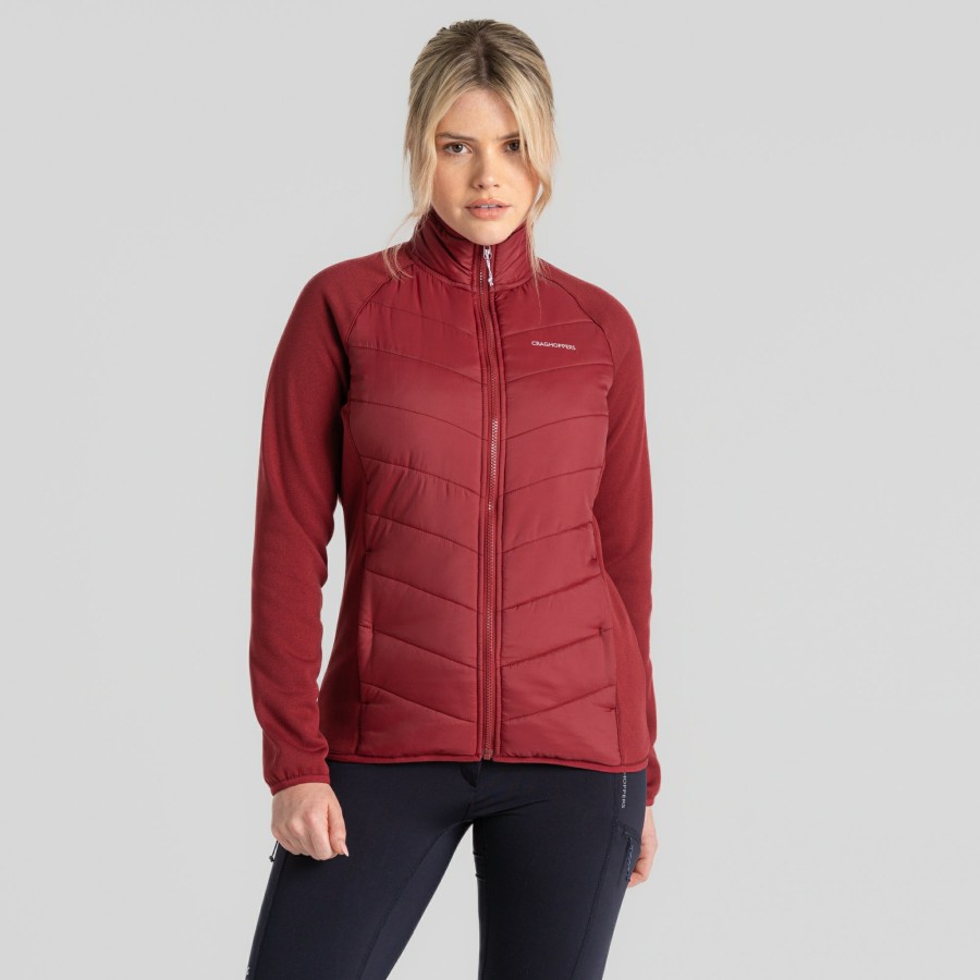 Womens Craghoppers Insulated Jackets | Women'S Carmela Hybrid Jacket - Mulberry Jam