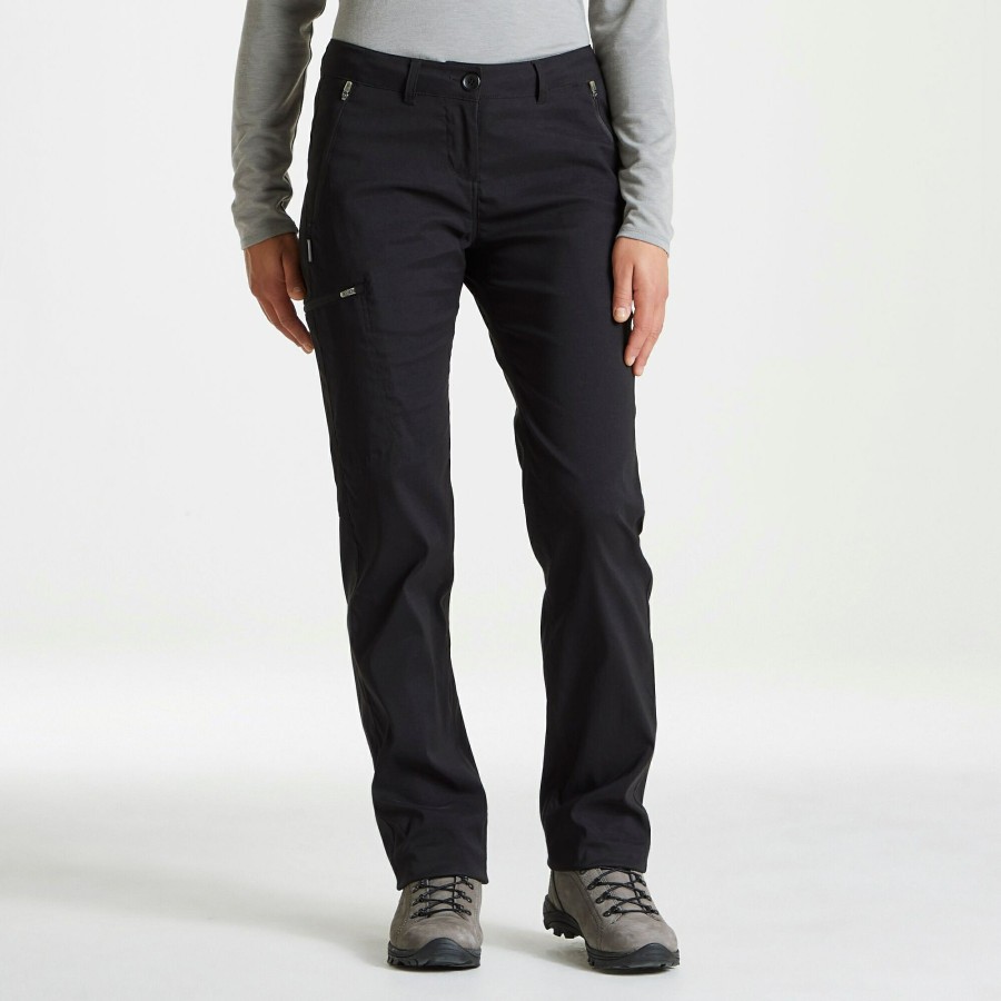 Womens Craghoppers Walking Trousers | Expert Womens Kiwi Pro Stretch Trousers - Black