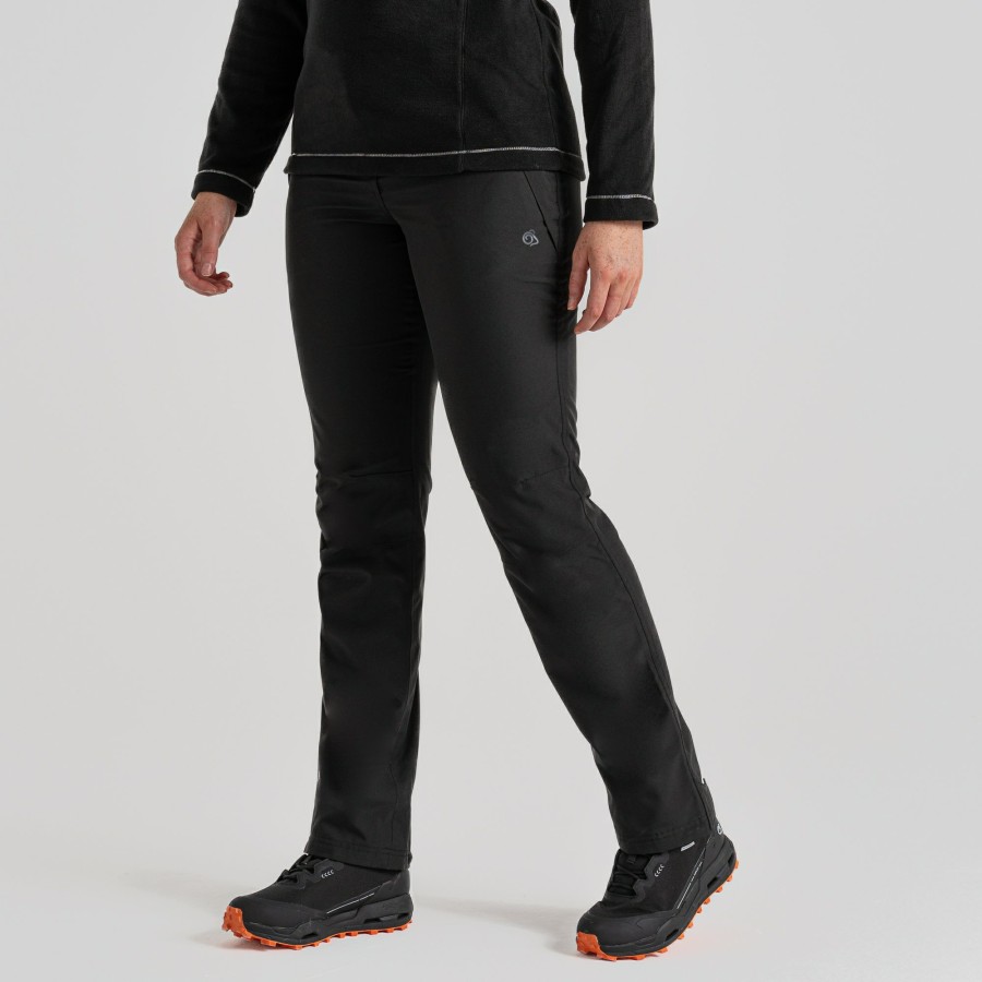 Womens Craghoppers Waterproof Trousers | Women'S Airedale Ii Waterproof Trousers - Black