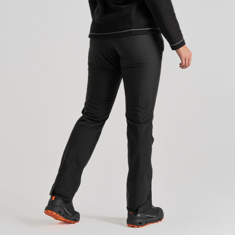 Womens Craghoppers Waterproof Trousers | Women'S Airedale Ii Waterproof Trousers - Black