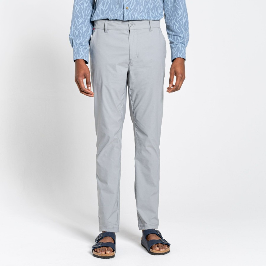 Mens Craghoppers Walking Trousers | Men'S Nosilife Santos Trousers - Cloud Grey