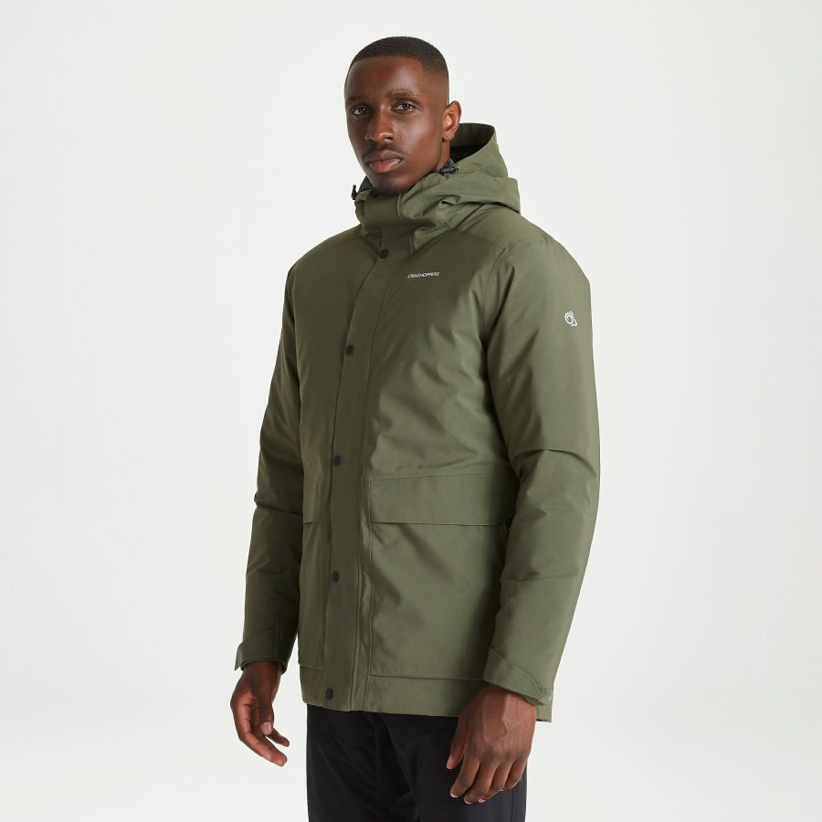 Mens Craghoppers Gore Tex Jackets | Men'S Talo Thermic Gore-Tex Jacket- Parka Green