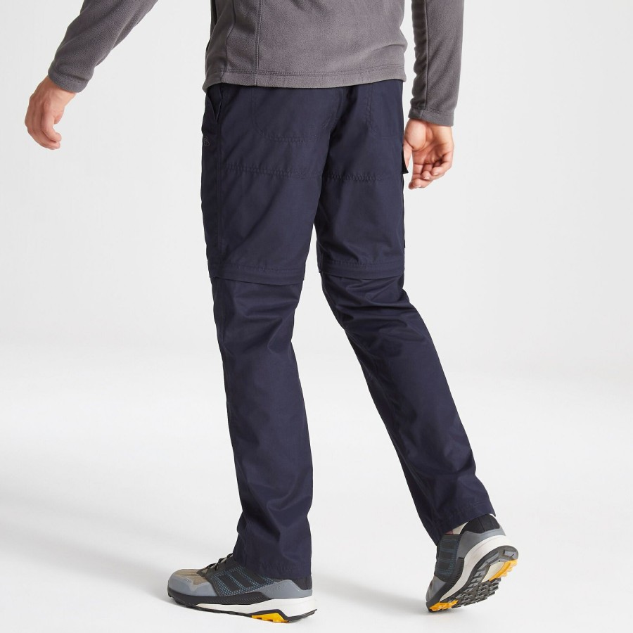 Mens Craghoppers Cargo Trousers | Men'S Expert Kiwi Tailored Convertible Trousers - Dark Navy